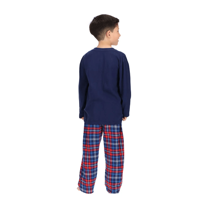 PIJAMA ALGODÓN NIÑO AZUL 2