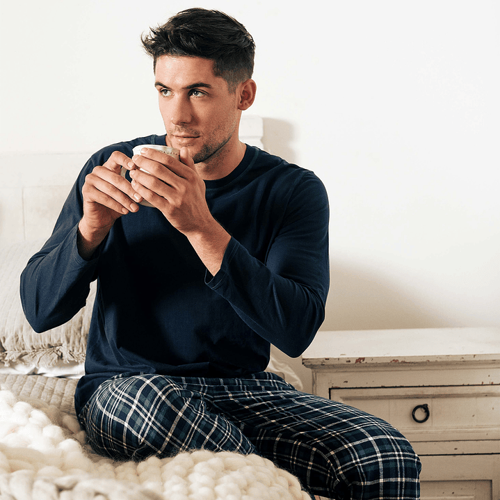 PIJAMA ALGODÓN AZUL 1