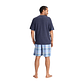 PIJAMA CORTO ALGODÓN AZUL MELANGE - Miniatura 3