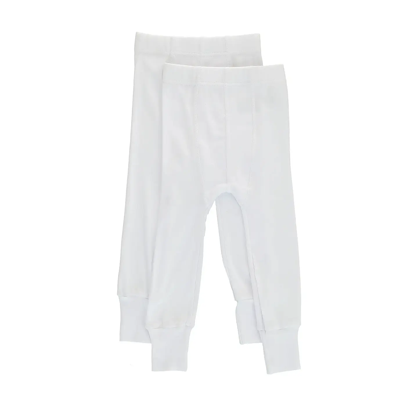 CALZONCILLO LARGO NIÑO PACK 2 BLANCO 1