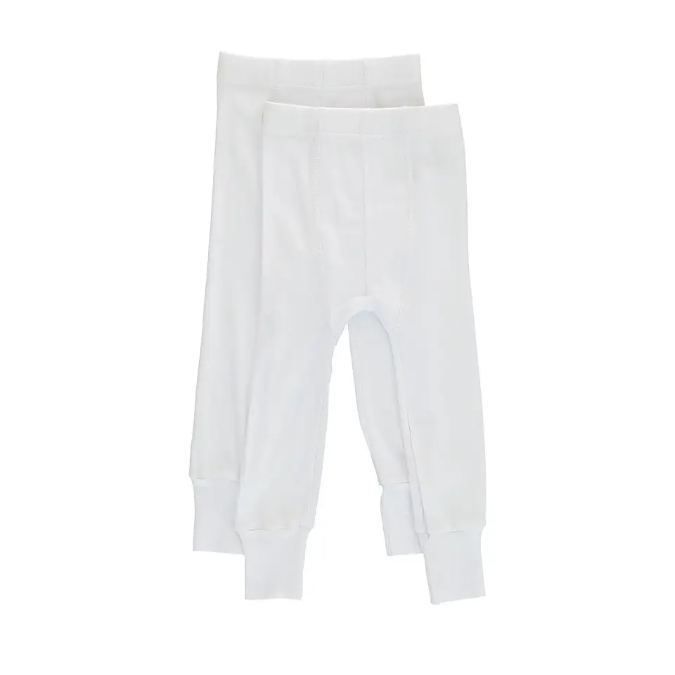 CALZONCILLO LARGO NIÑO PACK 2 BLANCO 1