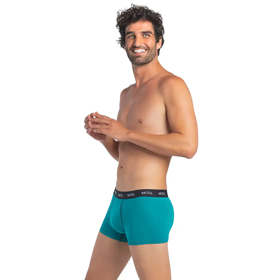 BÓXER CORTO ALGODÓN PACK 3 MORADO 3