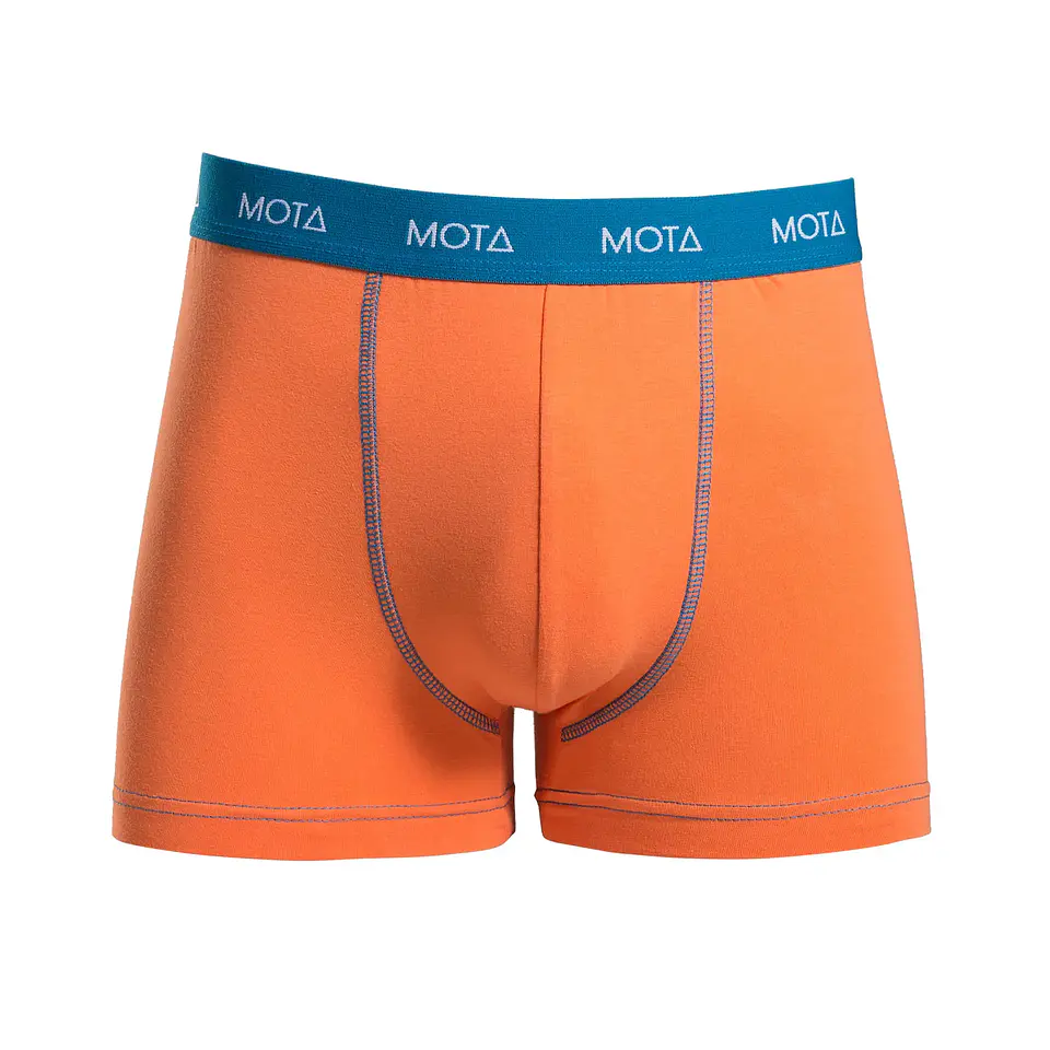 BÓXER CORTO ALGODÓN PACK 3 NARANJA 5