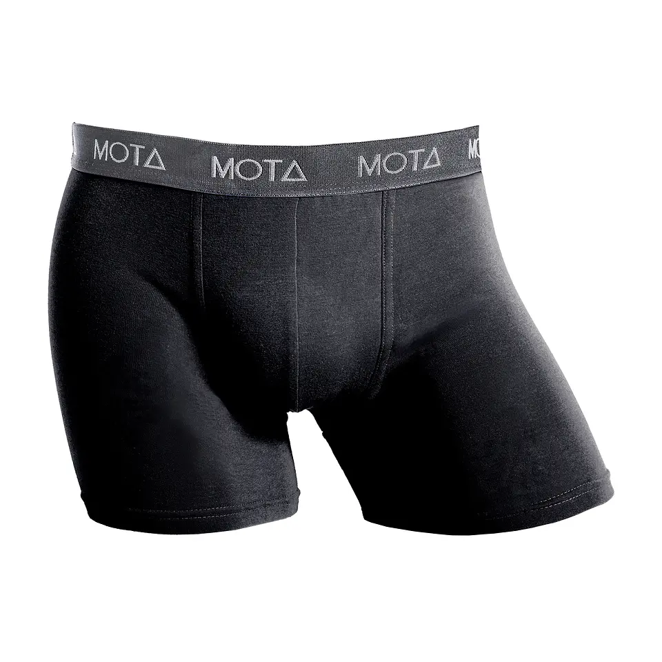 BÓXER MEDIO ALGODÓN NEGRO 1