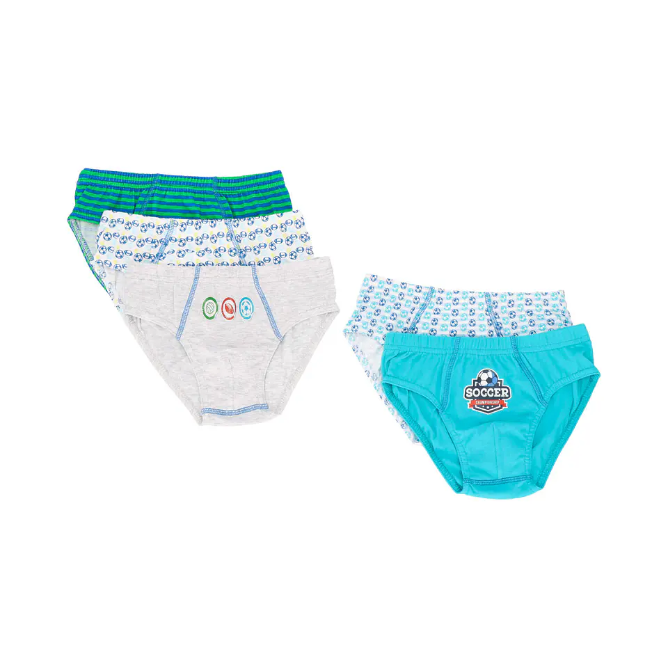 CALZONCILLOS NIÑO PACK 5 SURTIDO CELESTE 7
