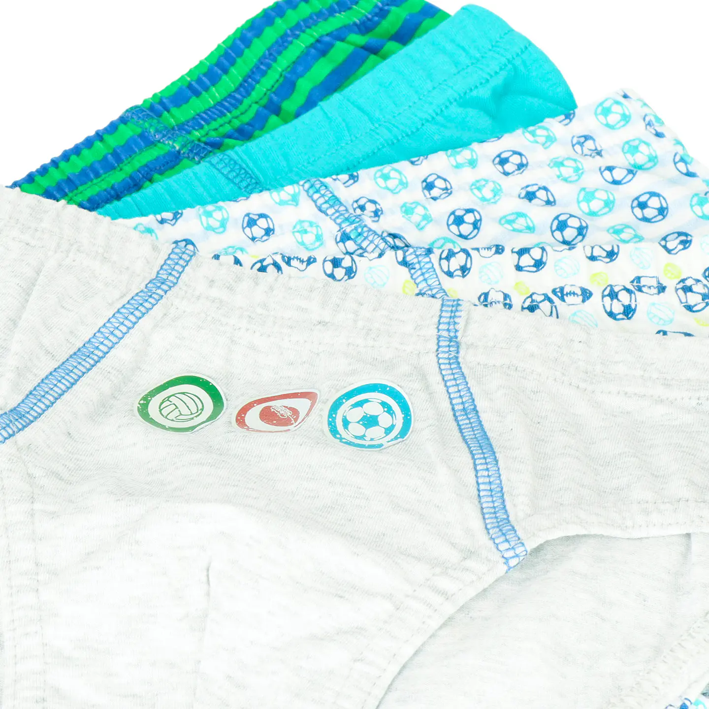 CALZONCILLOS NIÑO PACK 5 SURTIDO CELESTE 1