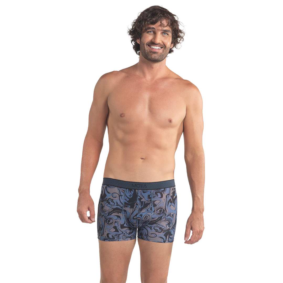 BÓXER MEDIO BAMBÚ PACK 2 NEGRO 2