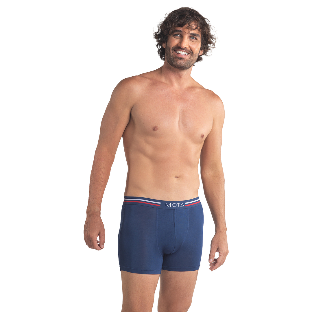 BÓXER MEDIO MODAL PACK 3 AZUL 2