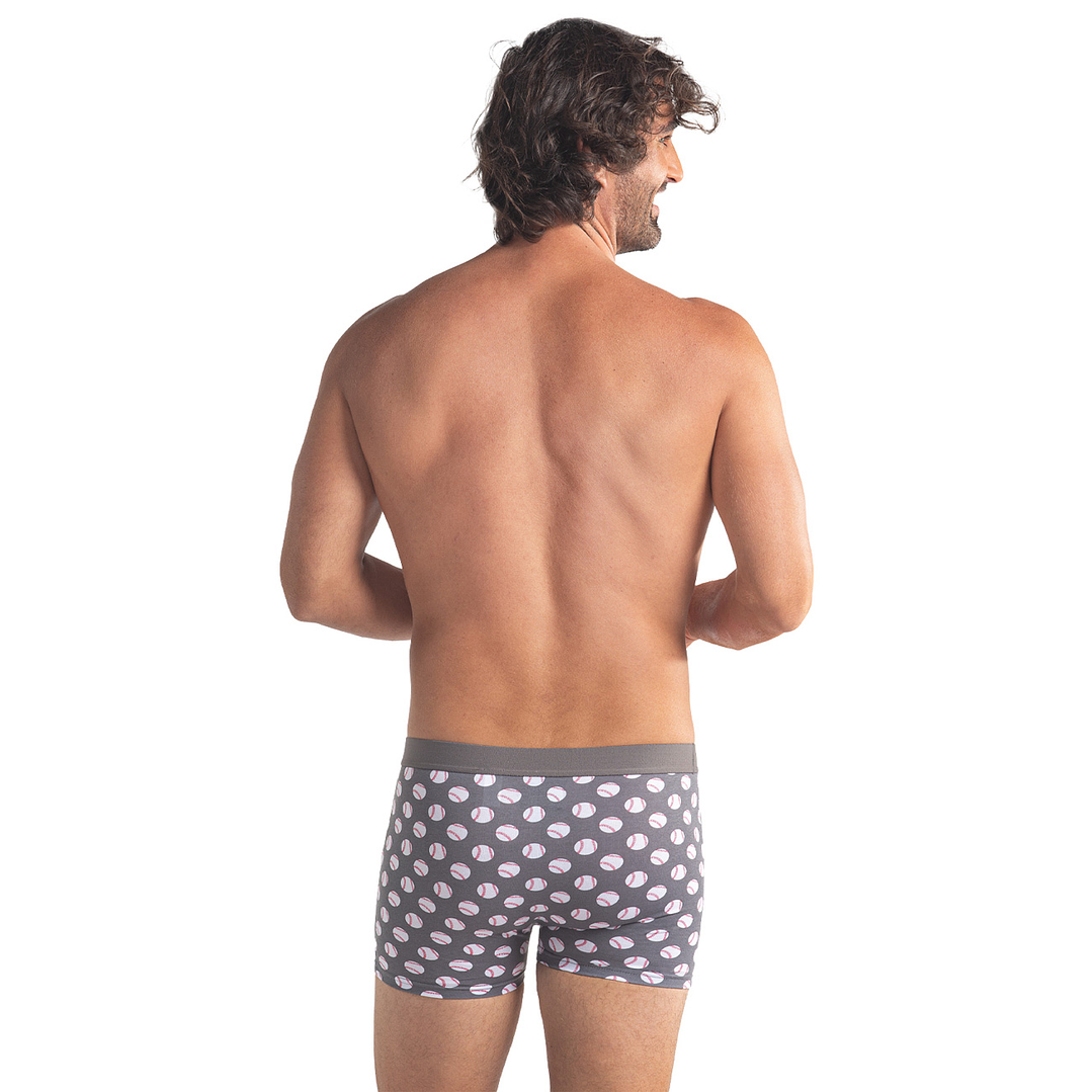 BÓXER MEDIO ALGODÓN PACK 3 GRIS MELANGE 6