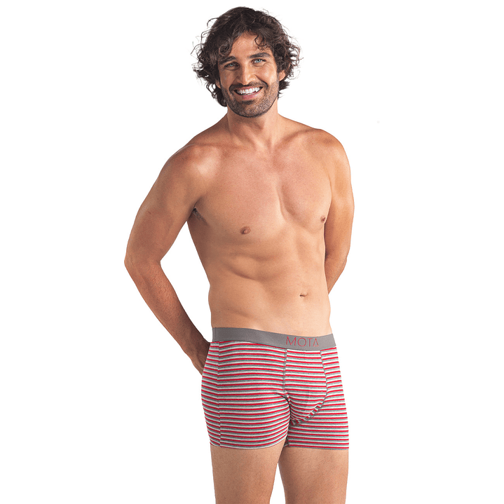 BÓXER MEDIO ALGODÓN PACK 3 GRIS MELANGE 2