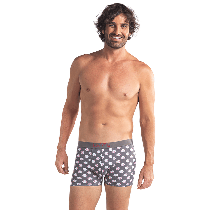 BÓXER MEDIO ALGODÓN PACK 3 GRIS MELANGE 4