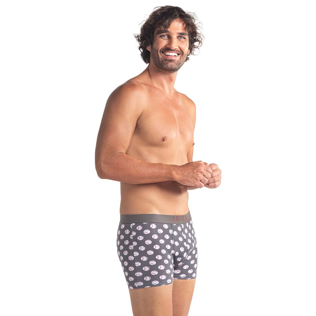 BÓXER MEDIO ALGODÓN PACK 3 GRIS MELANGE 5