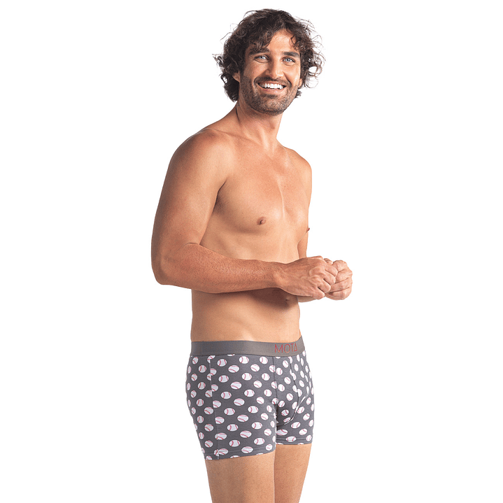 BÓXER MEDIO ALGODÓN PACK 3 GRIS MELANGE 5