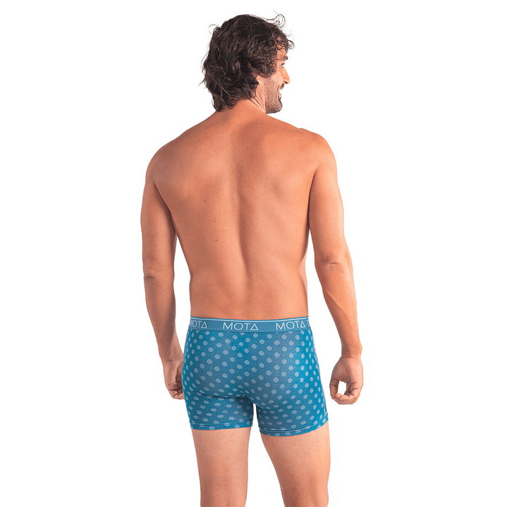 BÓXER MEDIO MODAL PACK 4 AZUL PETRÓLEO 7