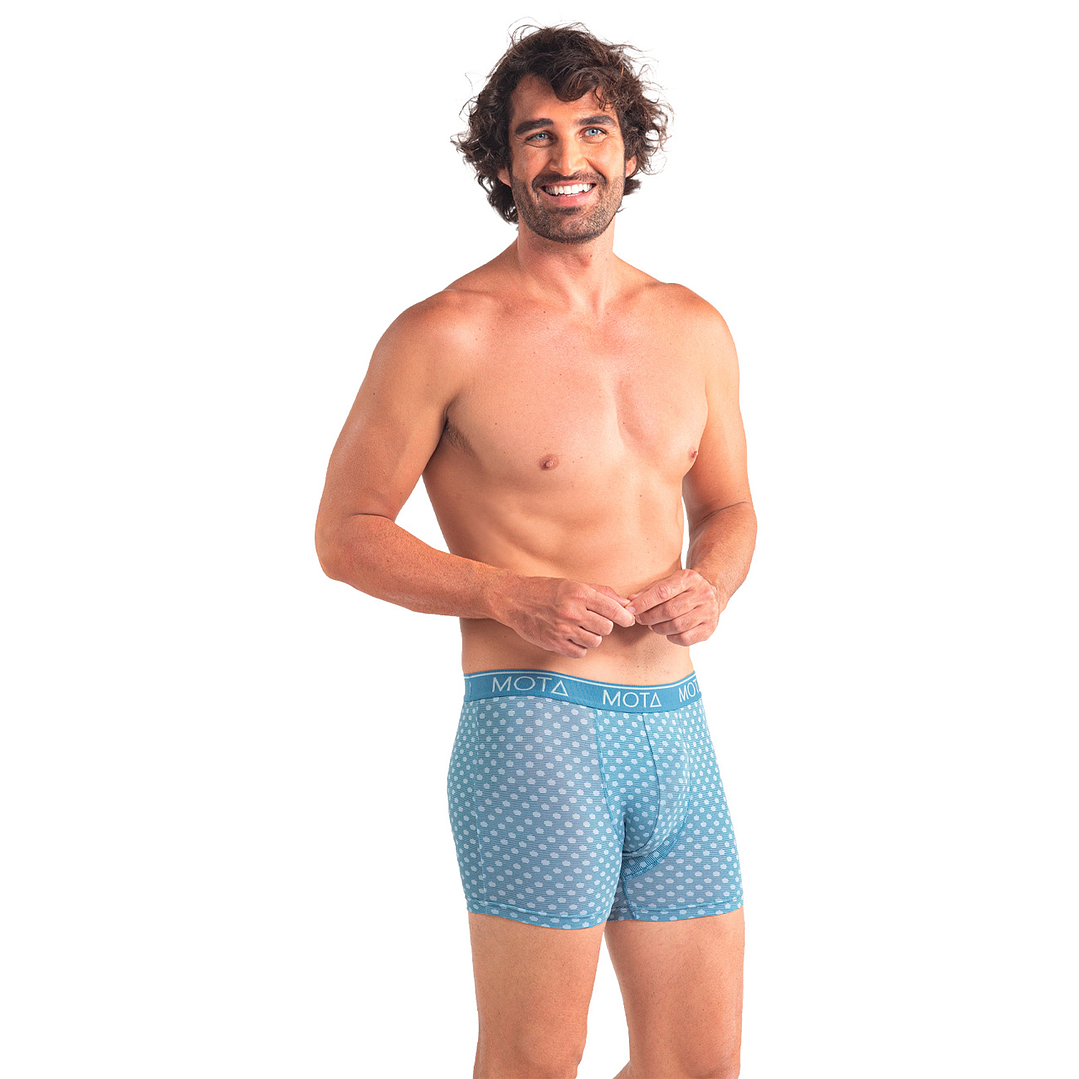 BÓXER MEDIO MODAL PACK 4 AZUL PETRÓLEO 3