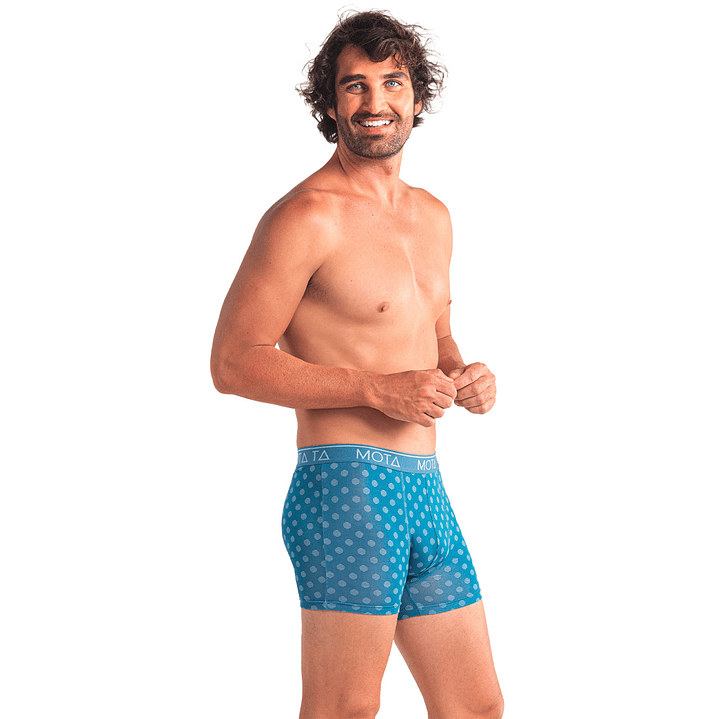 BÓXER MEDIO MODAL PACK 4 AZUL PETRÓLEO 6