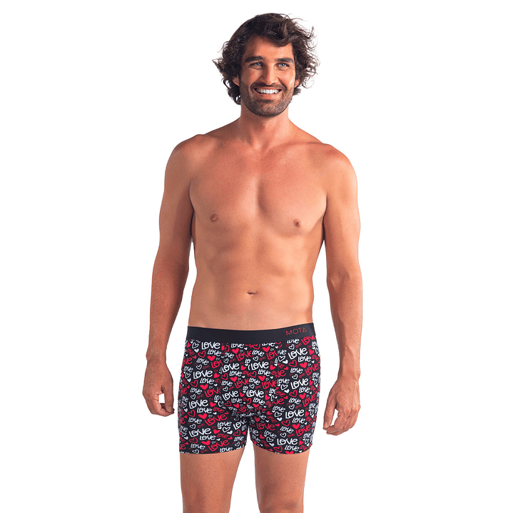 BÓXER MEDIO PACK 2 ROJO 3