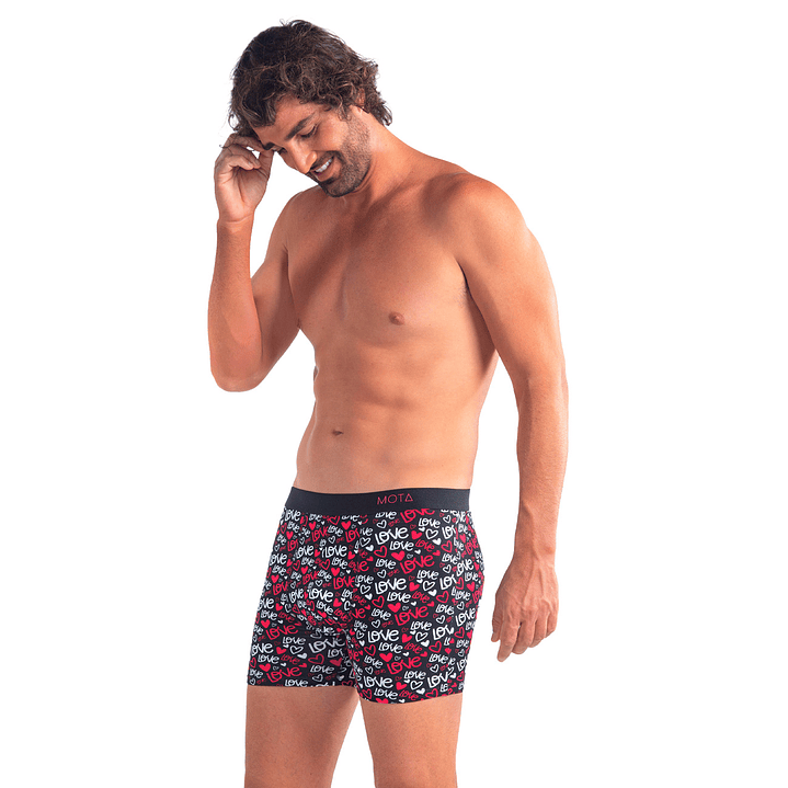 BÓXER MEDIO PACK 2 ROJO 4