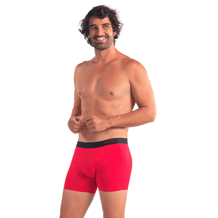 BÓXER MEDIO PACK 2 ROJO 5