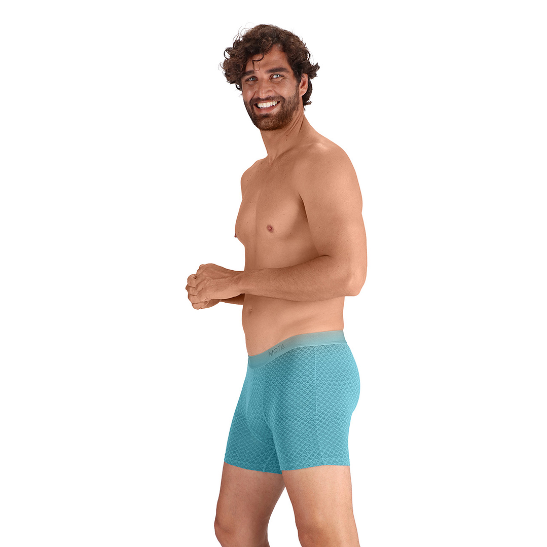 BÓXER MEDIO MODAL PACK 3 AZUL PETRÓLEO 3