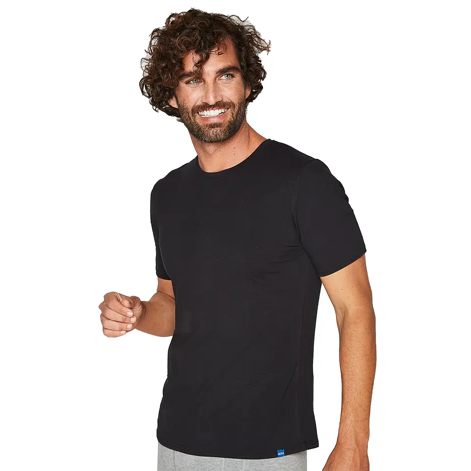POLO MANGA CORTA ALGODÓN NEGRO 2