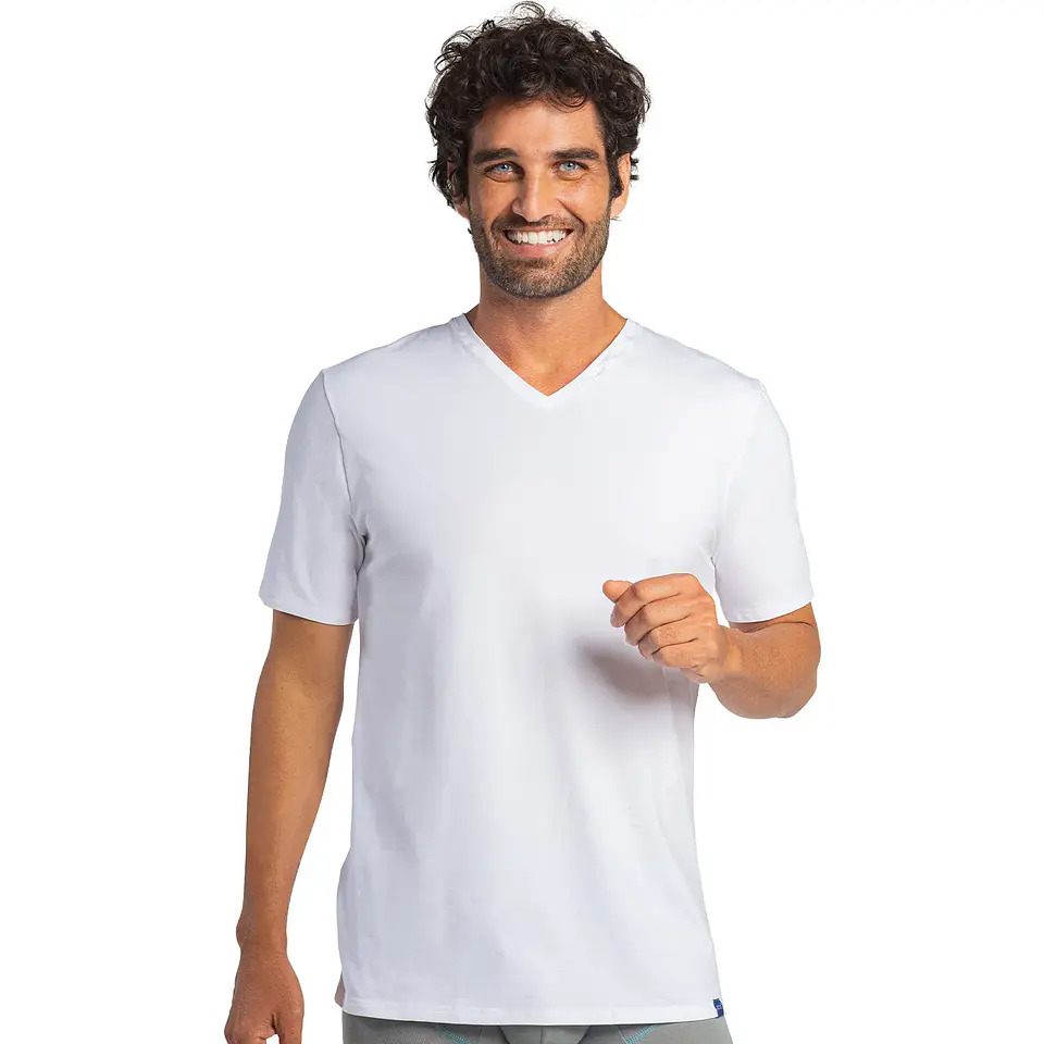 POLOS MANGA CORTA CUELLO V PACK 2 ALGODÓN SURTIDO NEGRO 4