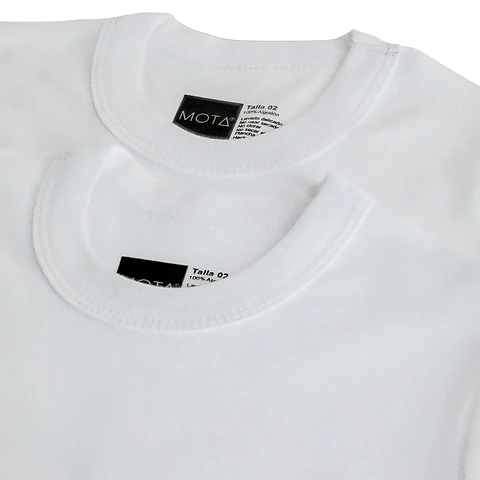 POLO MANGA CORTA PACK 2 BLANCO