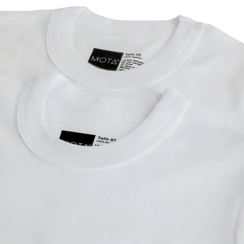 POLO MANGA CORTA INFANTIL PACK 2 BLANCO 2