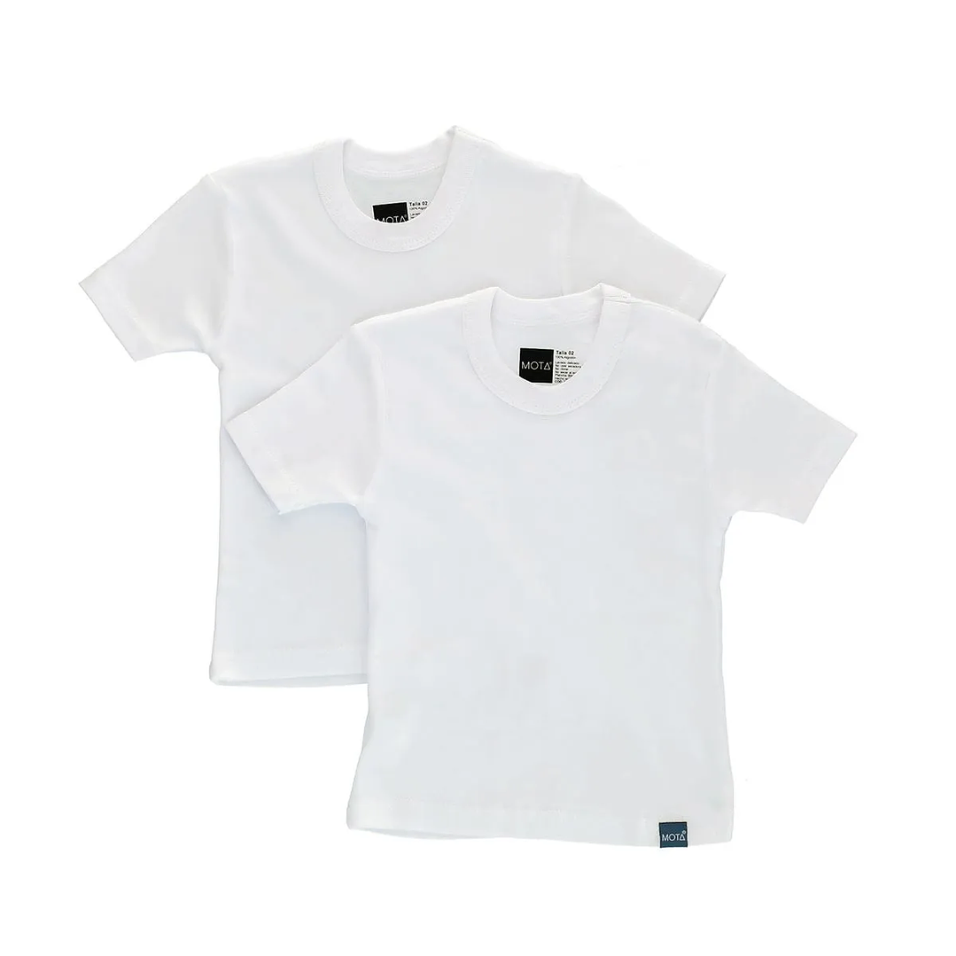 POLO MANGA CORTA PACK 2 BLANCO 1