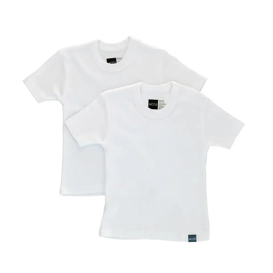 POLO MANGA CORTA INFANTIL PACK 2 BLANCO 1