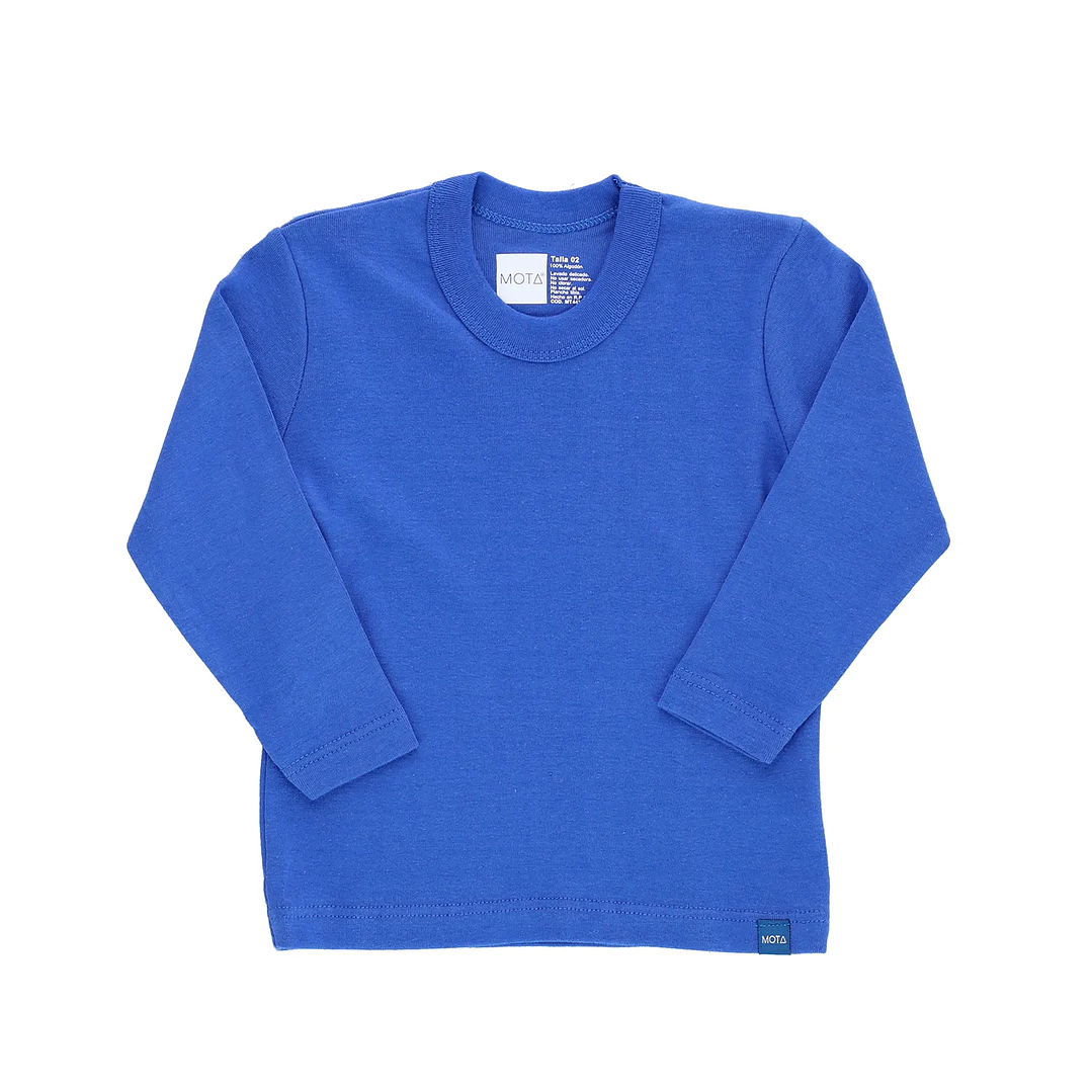 POLO MANGA LARGA AZUL 1