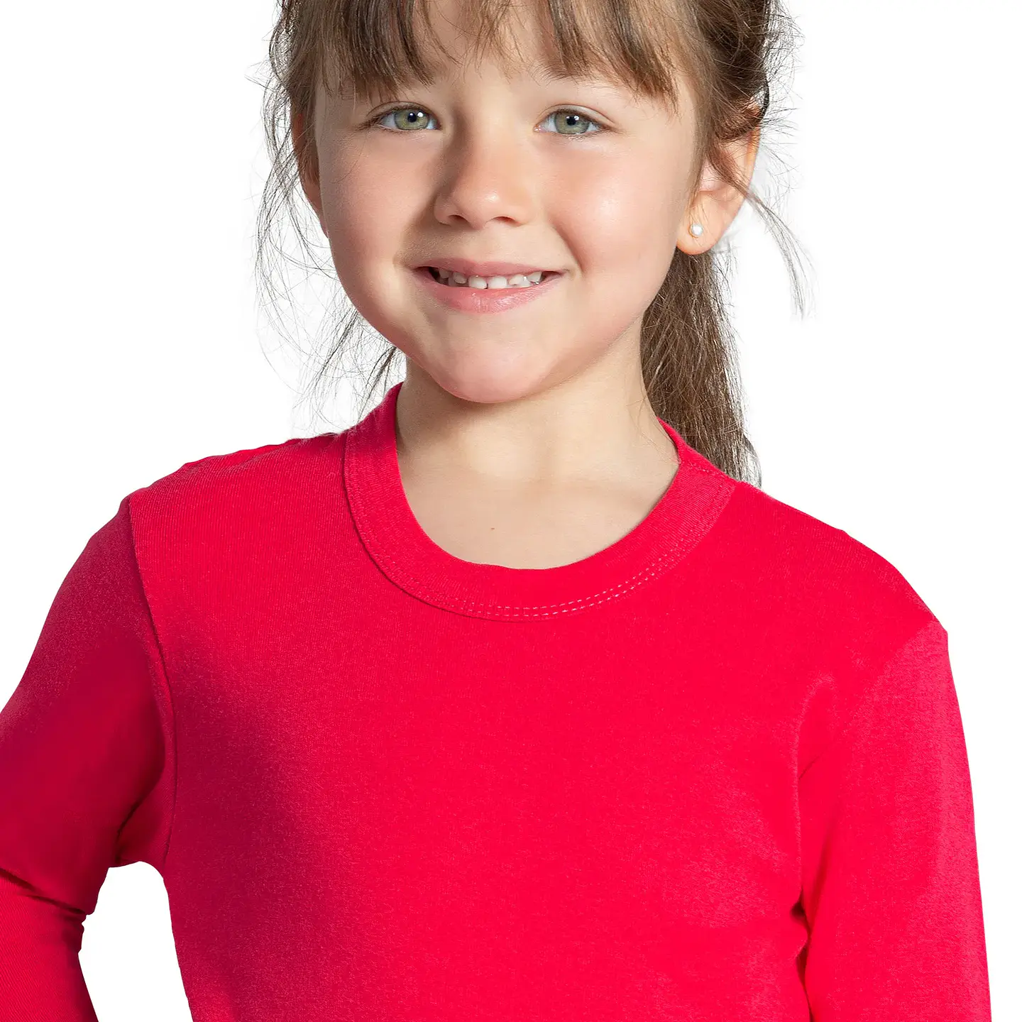POLO MANGA LARGA INFANTIL ROJO 2