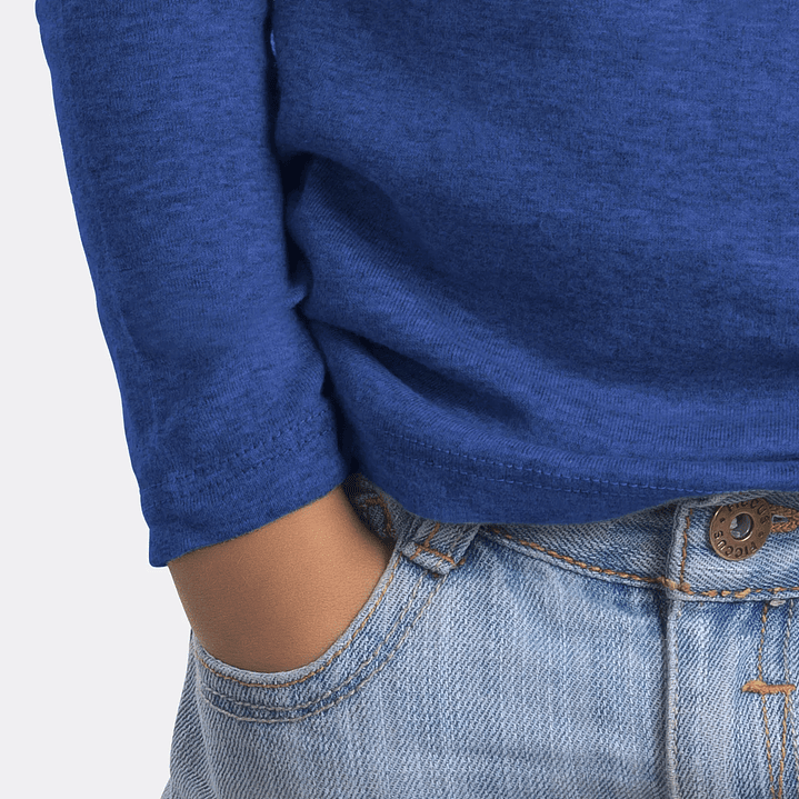 CAFARENA MANGA LARGA AZUL 3