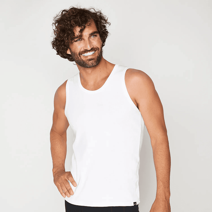 POLO SIN MANGA PACK 2 ALGODÓ BLANCO 2