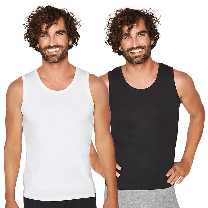 POLO SIN MANGA PACK 2 ALGODÓN SURTIDO 1 1