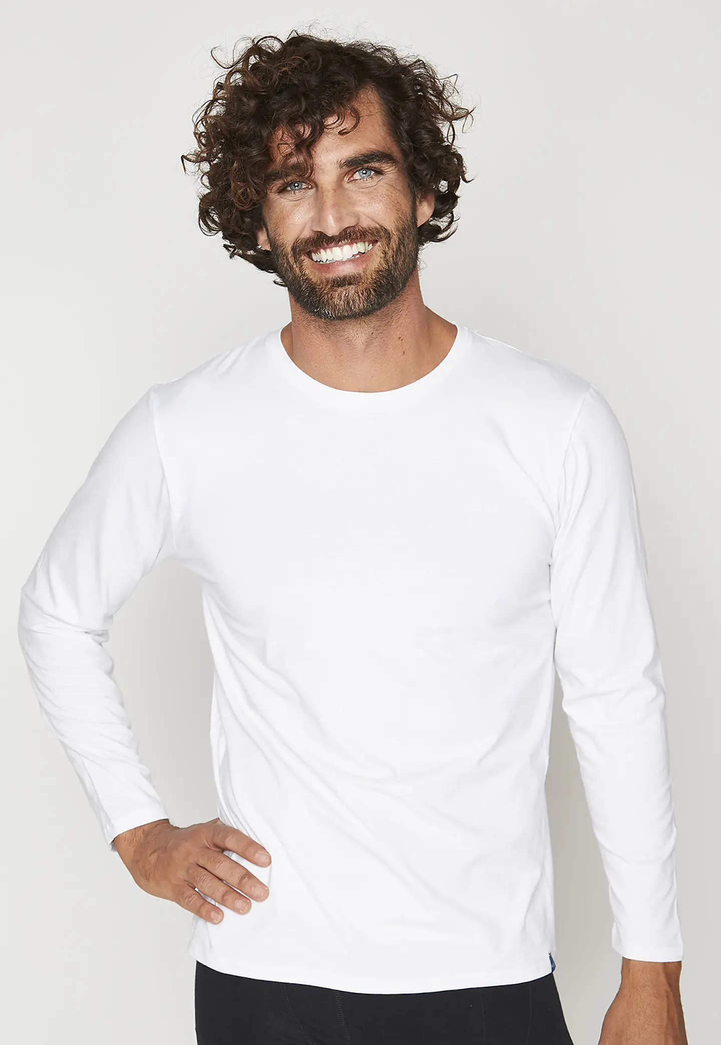 POLO MANGA LARGA ALGODÓN BLANCO 1