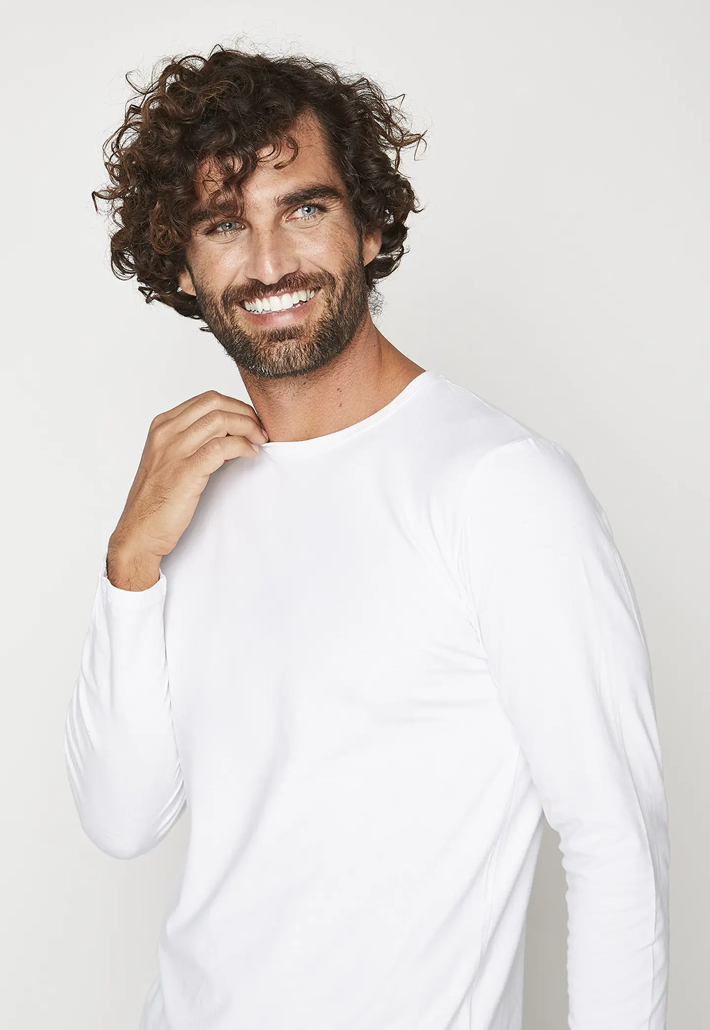 POLO MANGA LARGA ALGODÓN BLANCO 3
