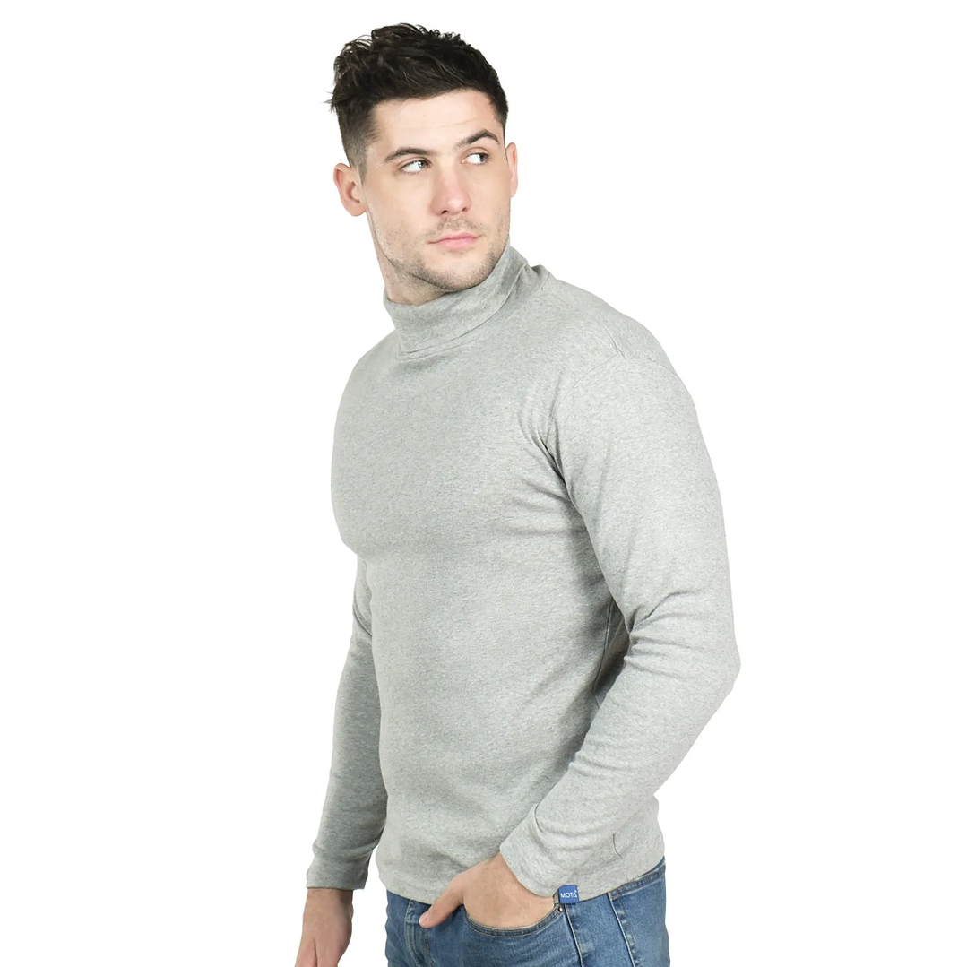 CAFARENA HOMBRE ALGODÓN GRIS MELANGE 3