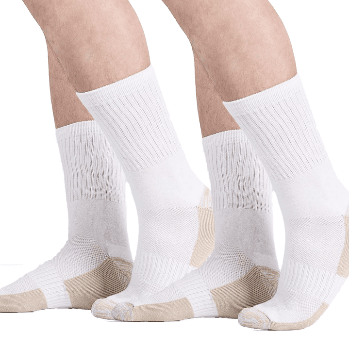 CALCETÍN MEDIO COBRE PACK 2 BLANCO 1