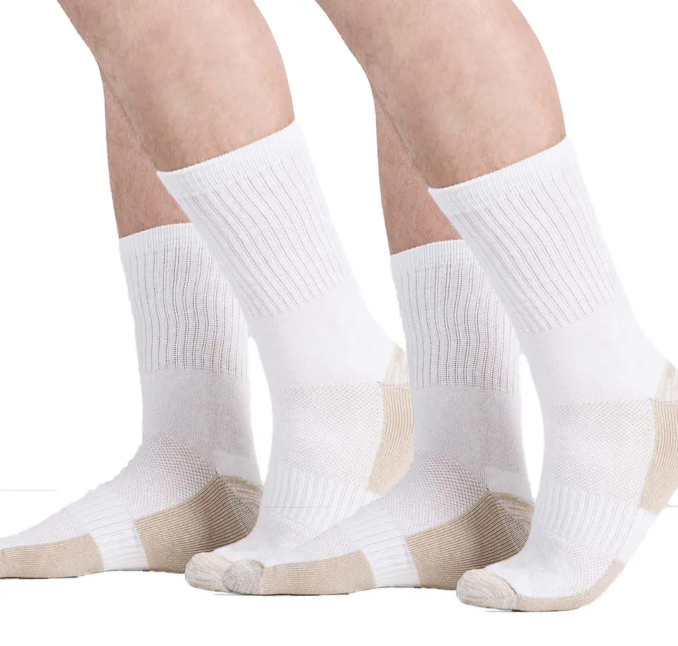 MEDIAS MEDIA PIERNA COBRE PACK 2 BLANCO 1