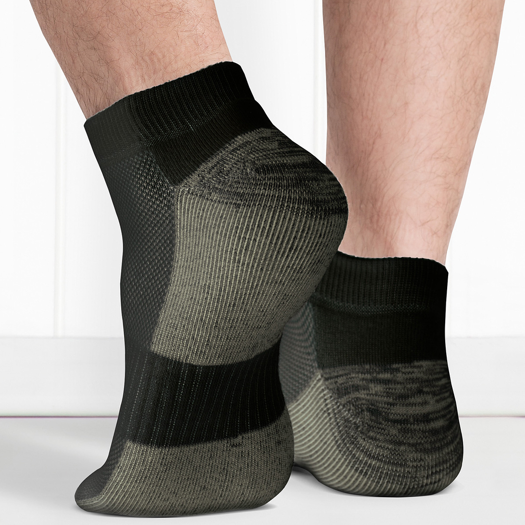 CALCETÍN TOBILLO COBRE PACK 2 NEGRO 1