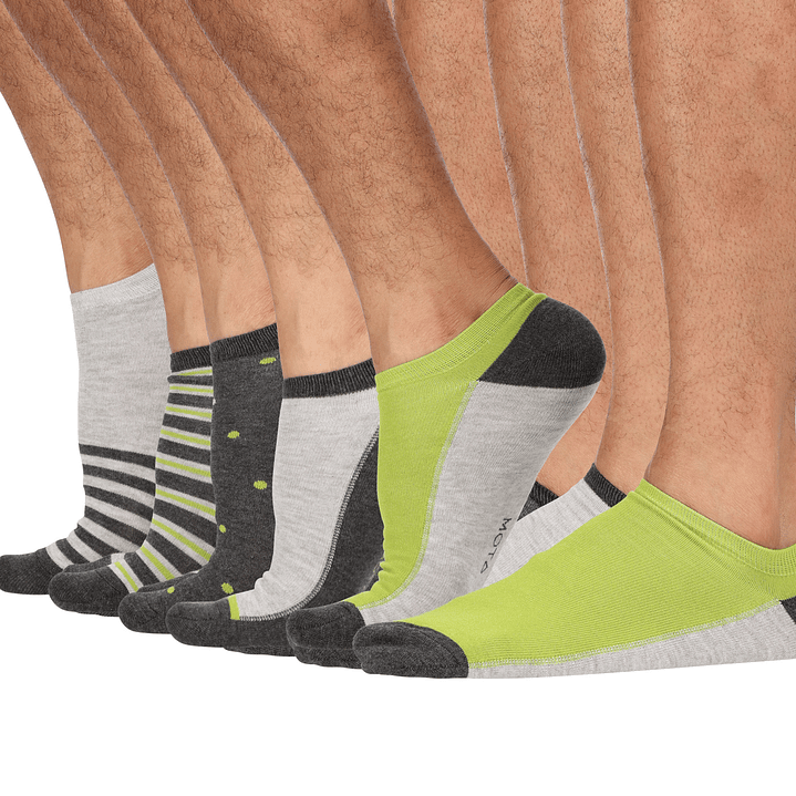 CALCETÍN TOBILLO BAMBÚ PACK 5 GRIS MELANGE 1