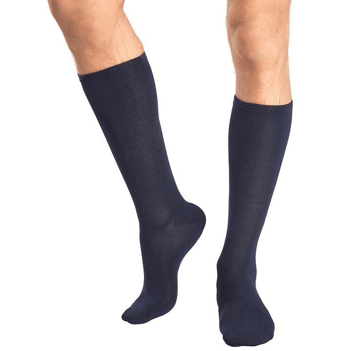 CALCETÍN PACK 2 BAMBÚ AZUL 1