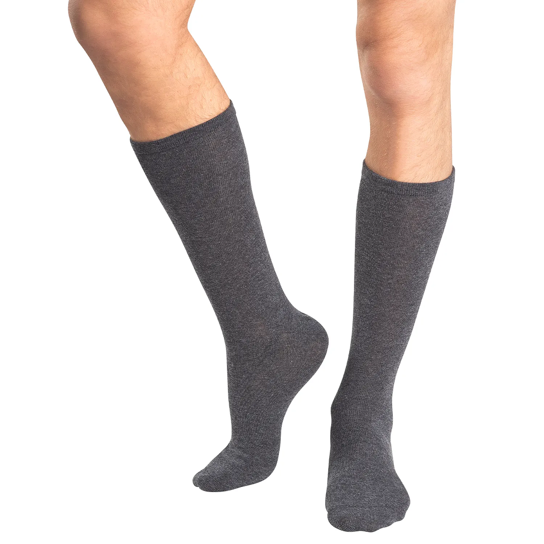 CALCETÍN PACK 2 ALGODÓN GRIS 1