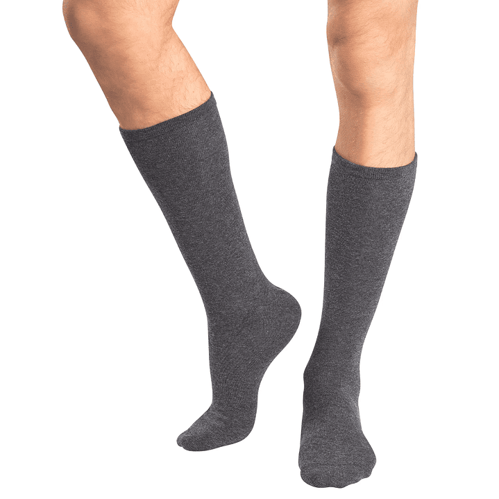 CALCETÍN PACK 2 ALGODÓN GRIS 1