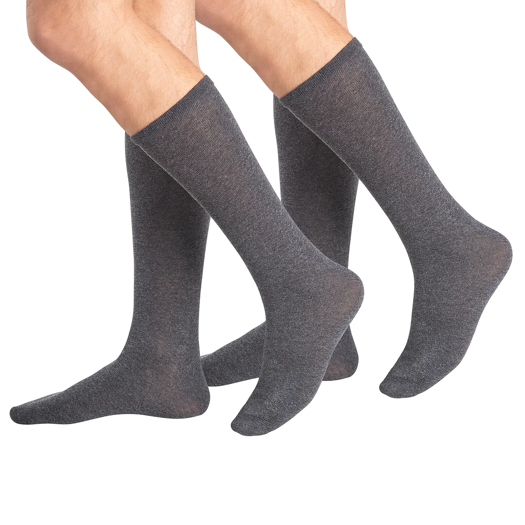 CALCETÍN PACK 2 ALGODÓN GRIS 2