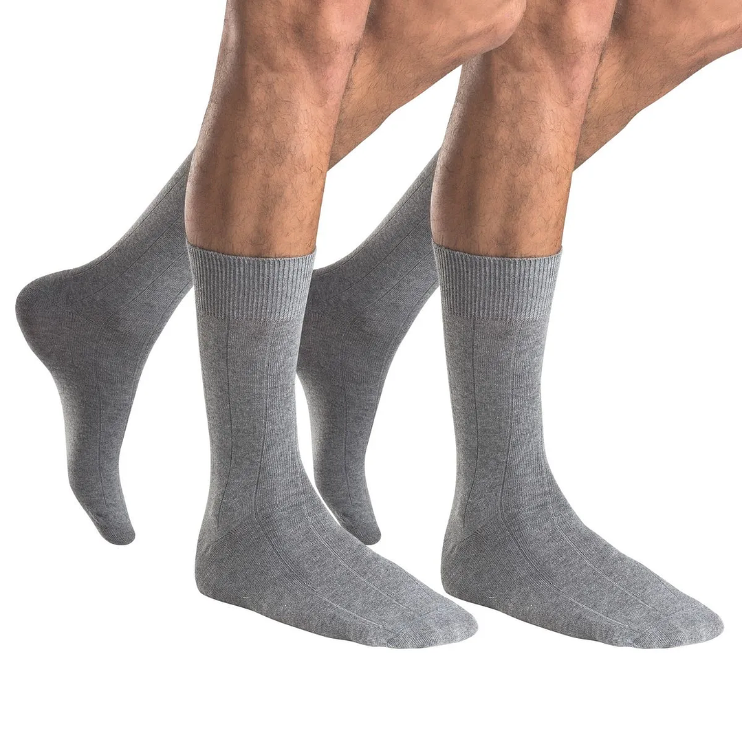 CALCETÍN MEDIO ALGODÓN PAC 2 PLOMO 1