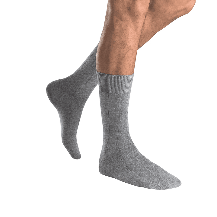 CALCETÍN MEDIO ALGODÓN PAC 2 PLOMO 2