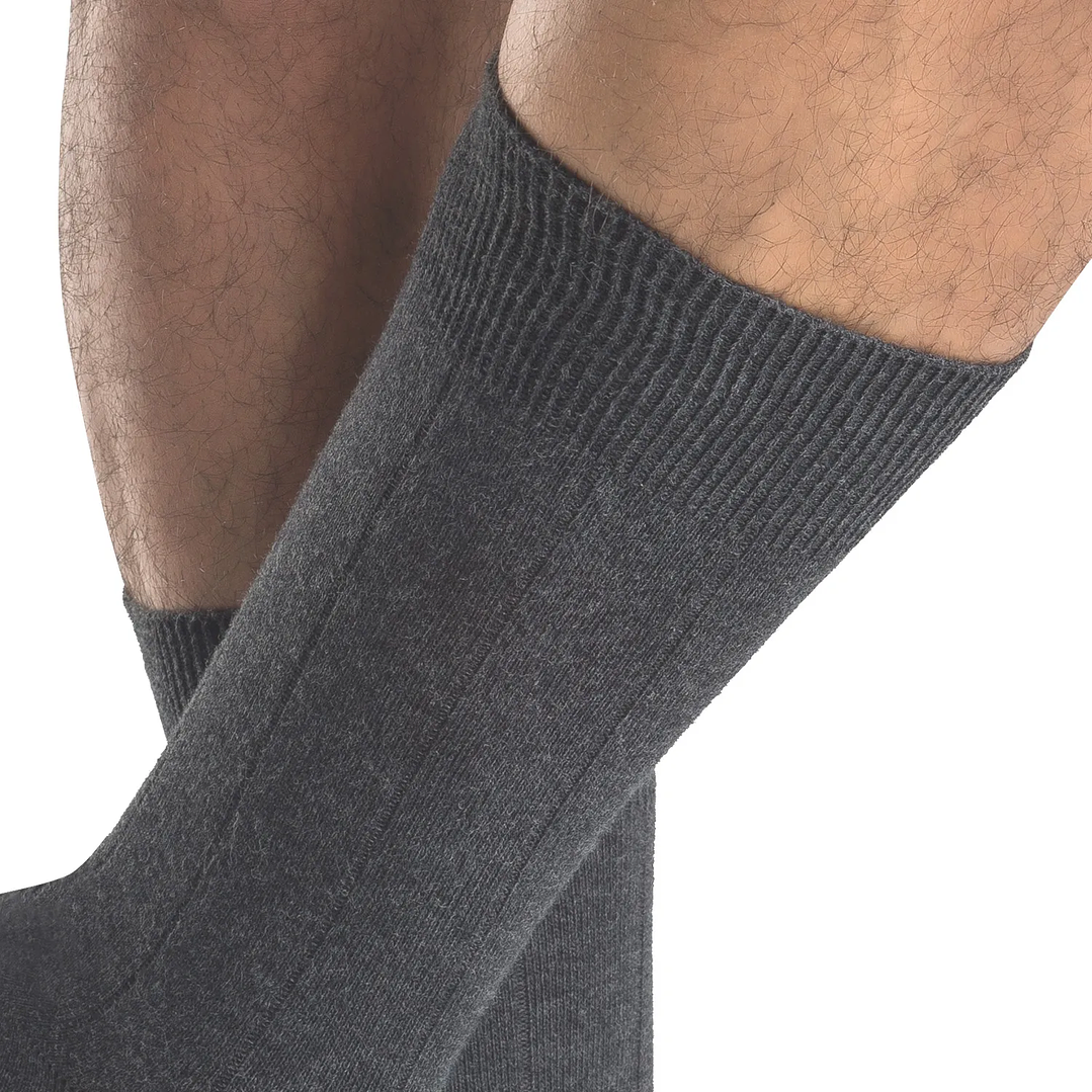 CALCETÍN MEDIO ALGODÓN PACK 2 MARENGO 3