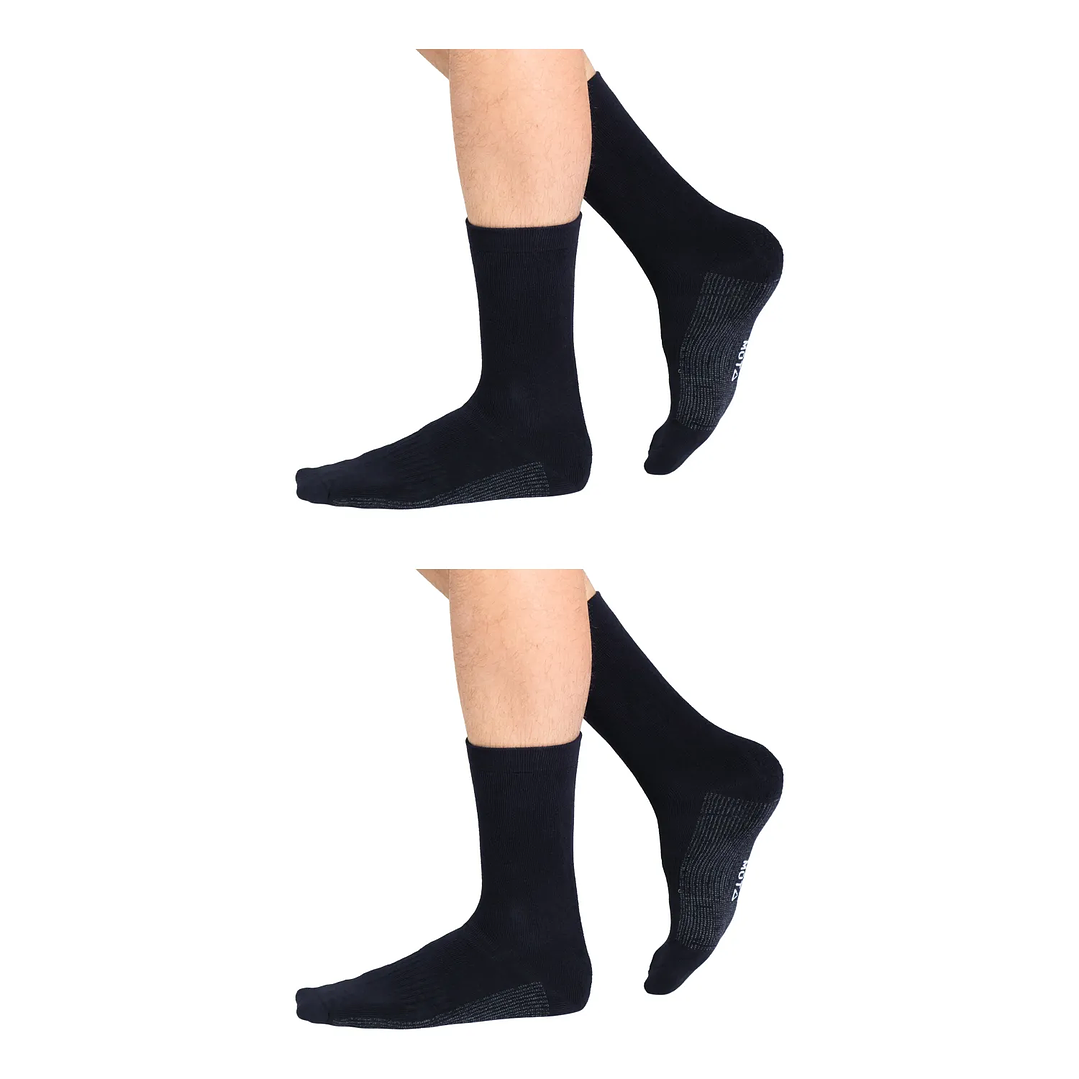 CALCETÍN MEDIO BAMBÚ COBRE PAC 2 AZUL 1